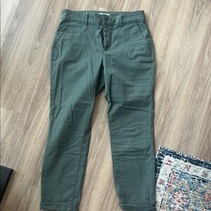 LOFT Women's Green Straight Leg Pants